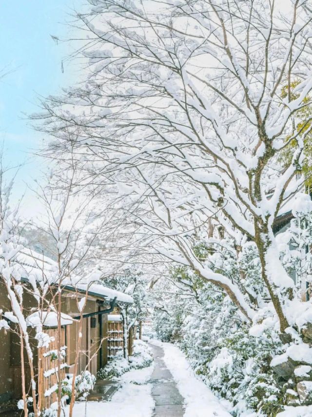 雪後的京都虹夕詠家已經美到next level