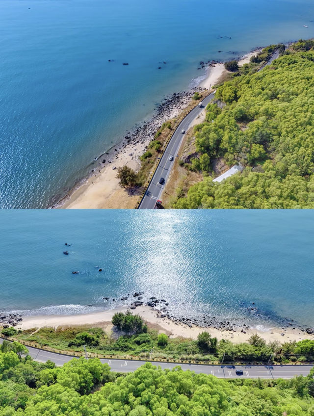 春節假期自駕陸豐小村莊人少沿海風光國道