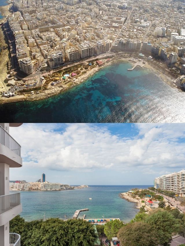 麗晶廣場：斯利馬海景房，出門即地中海