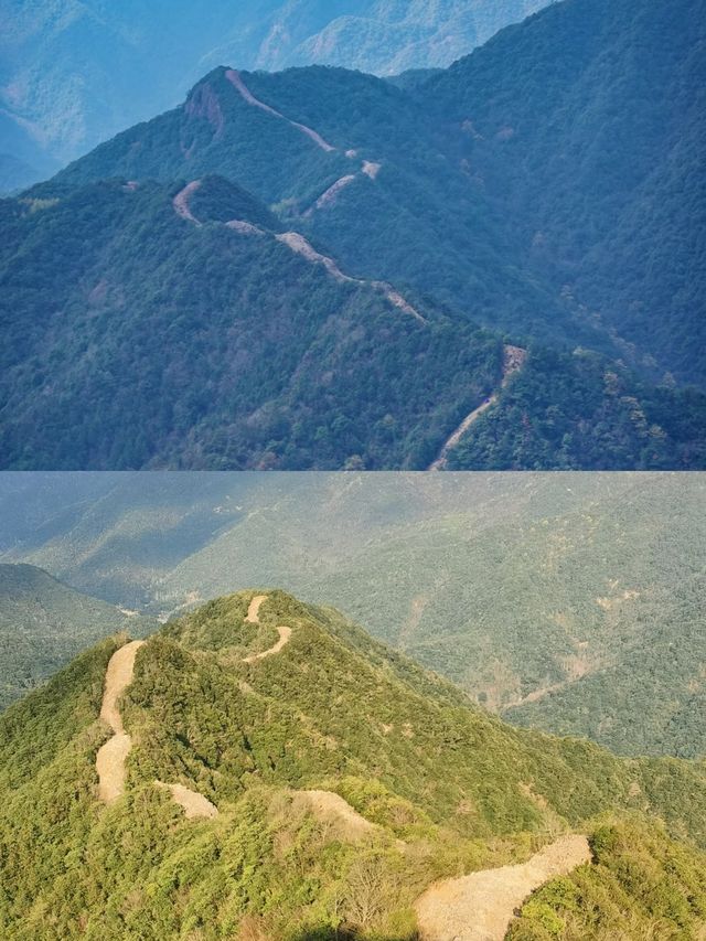 大家都以為我在北京遠足，這是隱於寧波的長城呀