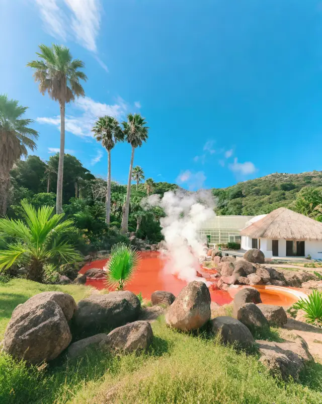 벳푸 지옥 온천/화산 위에서 즐기는 "지옥 미학"