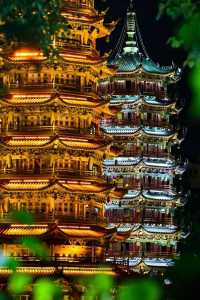 桂林日月雙塔｜闖入絕美夜景畫卷，真係靚到癲啊！