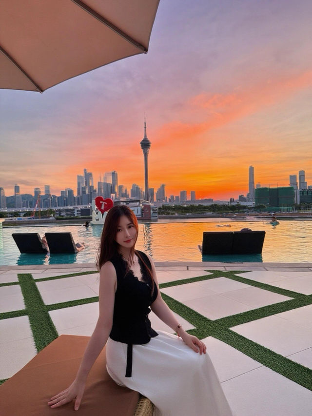打卡澳門半島最美落日酒店！今次住的YOHO金銀島名勝世界酒店真的驚喜滿分～360度環繞澳門半島景觀，視野超級開闊！