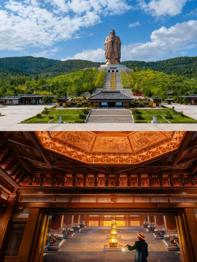 山東尼山封神！拜智廳寫論語太靈了