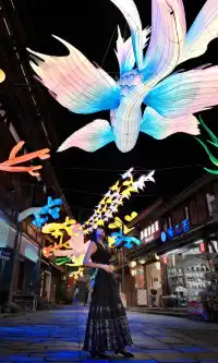 右滑磁器口的自貢非遺魚燈！全屏震撼！