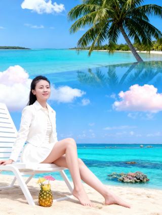 “섬 도파민” 폭발! 하이난 해변 0원 필터로 바로 사진 완성!