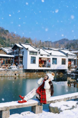 雪郷ではありません！河南省にあります！！大雪の後の宝物のような小さな村！！