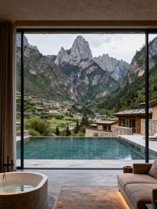 甘南の秘境に泊まり、子どもと一緒に没入型で扎尕那の石の街を巡ろう