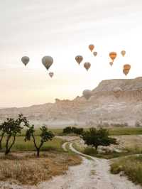 Incredible sunrise in Cappadocia