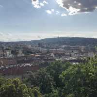 Amazing city view from buda-castle hill