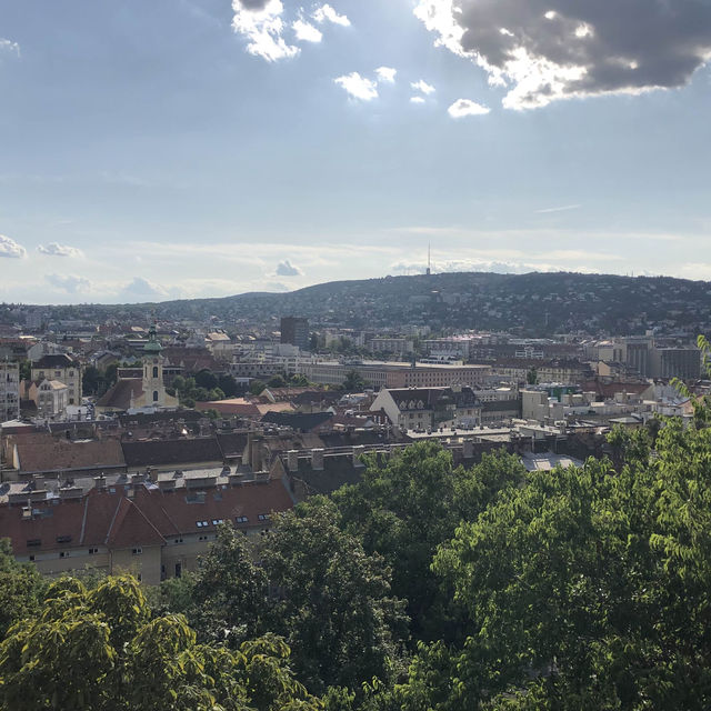 Amazing city view from buda-castle hill