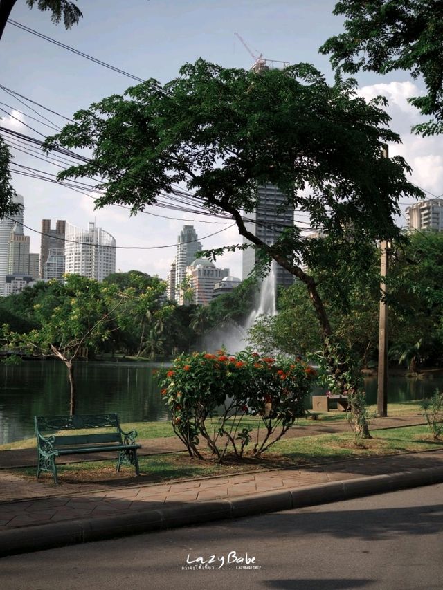 พักผ่อนหย่อนใจที่ สวนลุมพินี 🌱🌿🍃