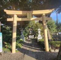 Shrine with guidance lion dog 