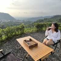 Coffe Shop with Mountain View
