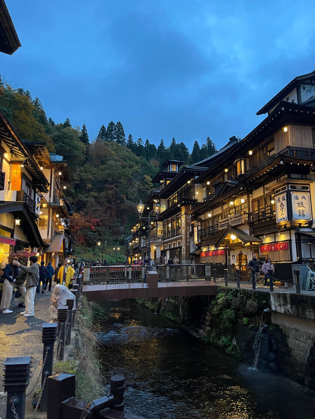 Autumn in Ginzan onsen, Yamagata