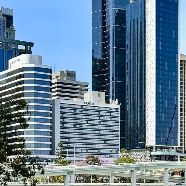Centrally located by the river near the Casino in Queenswharf