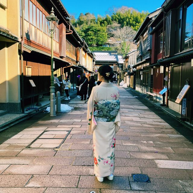 日本金澤東茶屋街/久連波和服體驗/懷華樓參觀與抹茶美食體驗