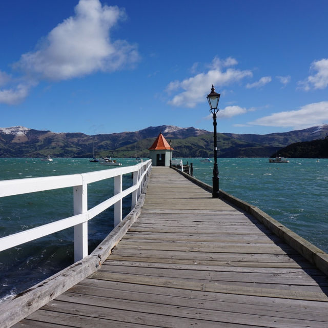 Charming coastal town in New Zealand