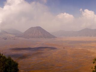 Bromo Active Volcano Area... Indonesia.