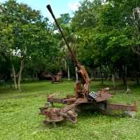 戦争博物館で世界平和を願う。