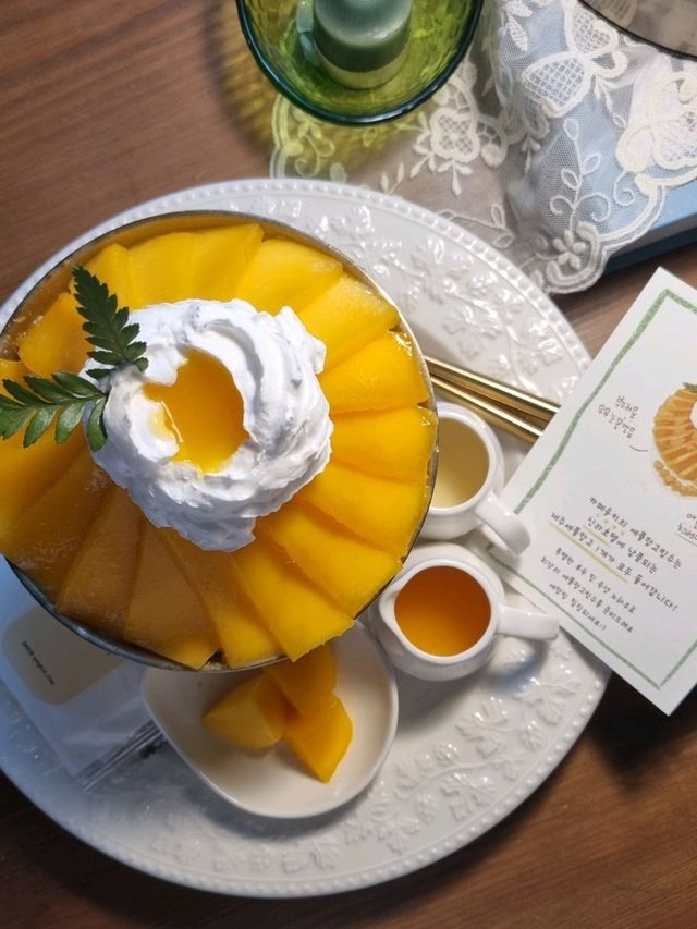 분위기 대박인 애플망고빙수 맛집 “카페 송키”