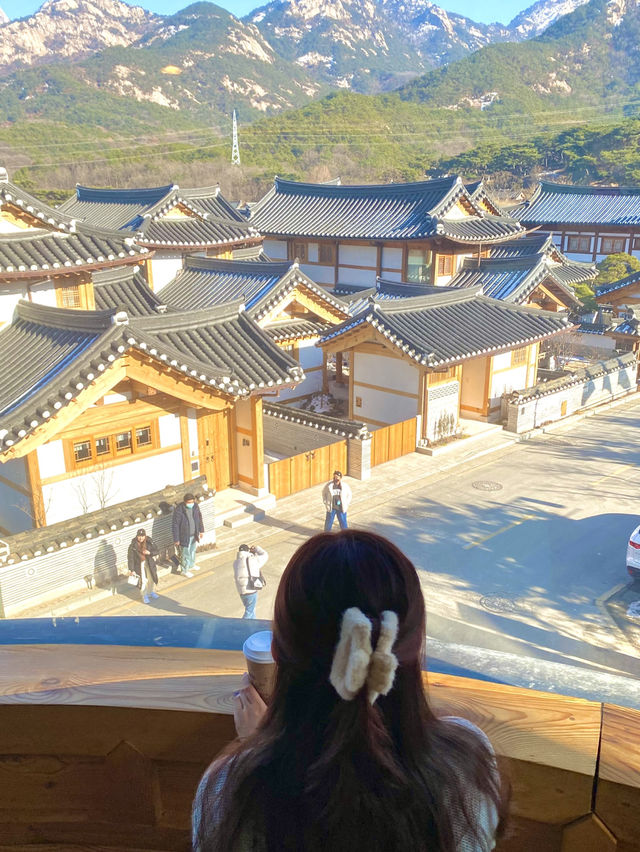 《 🇰🇷韓國首爾恩平韓屋村｜落地玻璃韓屋cafe ☕️》