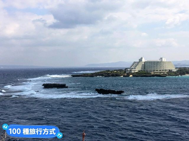 沖繩知名海景地標象鼻岩：萬座毛