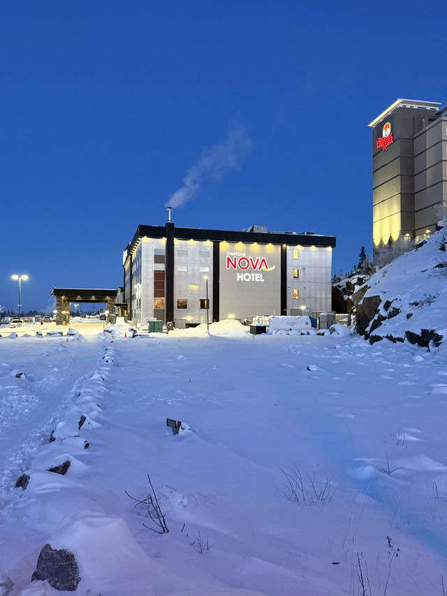 The lovely hotel as a base for Aurora hunting