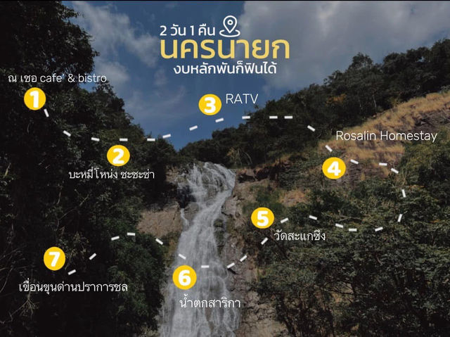 2 วัน 1 คืน - นครนายก ⛰️🍃  ไปไหนได้บ้าง
