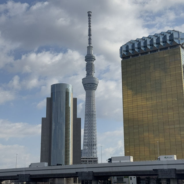 Relaxing with Tokyo Skytree view 🇯🇵