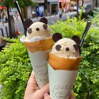 Adorable Panda Crepes at Gelato Pique Cafe🐼❤️