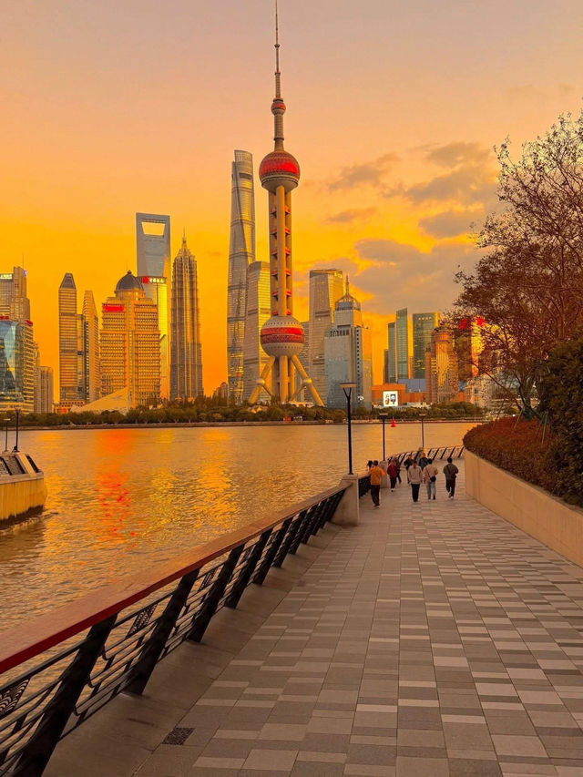 Shanghai – Largest city and financial hub  at night  