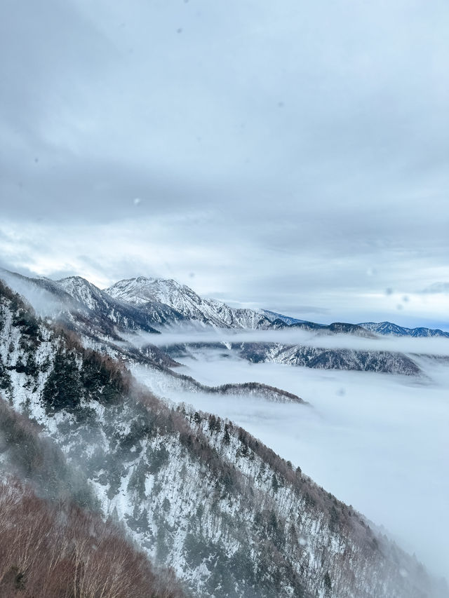 來搭一趟新穗高纜車會被雪景震撼到🩵🤍🚠