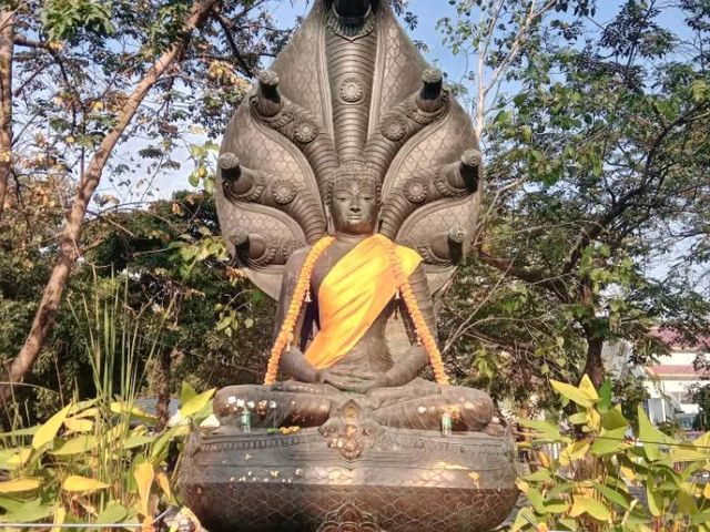 นั่งรถไฟฟ้าสีชมพูมา🙏วัดพระศรีมหาธาตุ