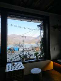 🧁🤎충주 충주댐이 보이는 한옥카페 구옥,날다