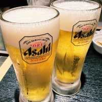오모이데요코초에서 오뎅과 아사히생맥주