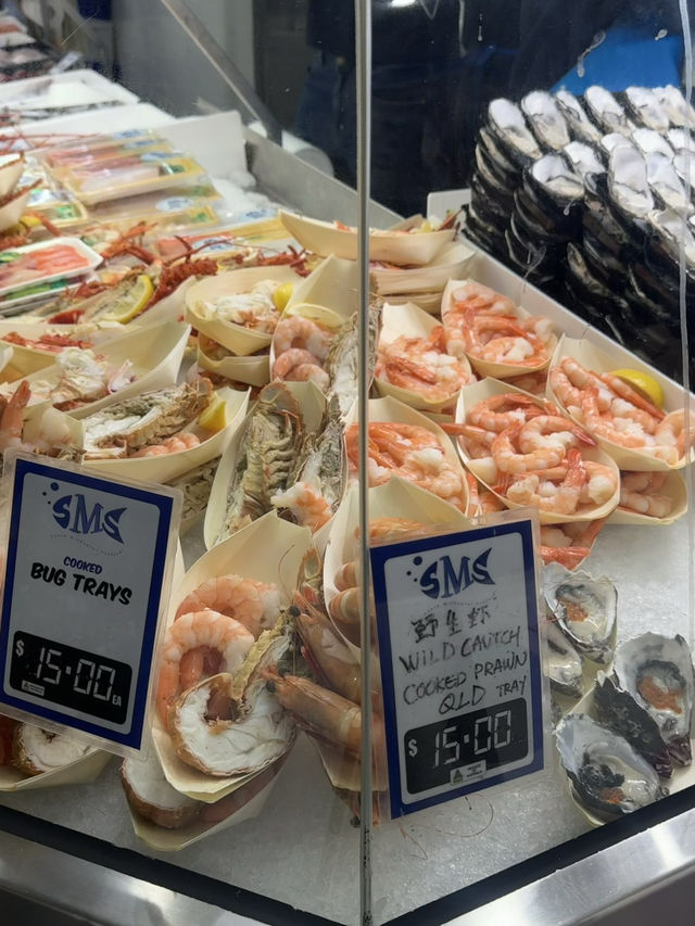 南墨爾本市場即食新鮮生蠔🦪