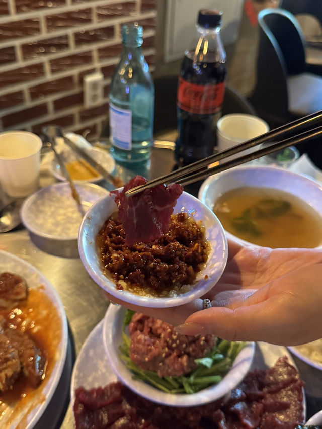 육회랑 뭉티기 잘한다는 소문 듣고 찾아갔어요🧡