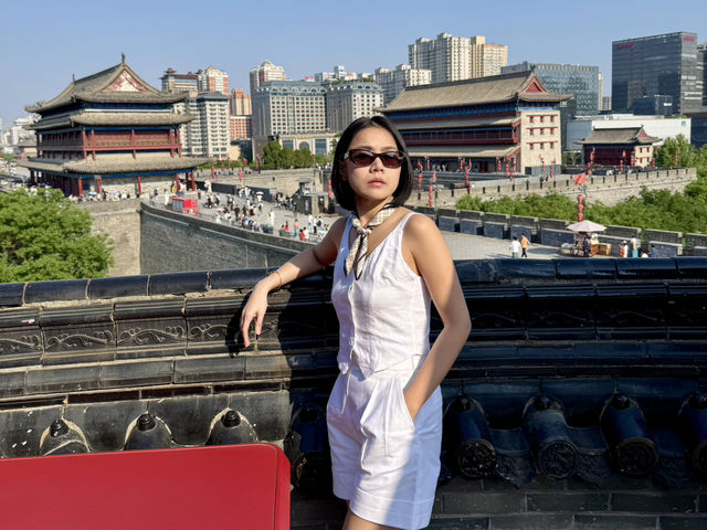 จุดชมวิวกำแพงเมืองซีอาน จีนดีออก🇨🇳