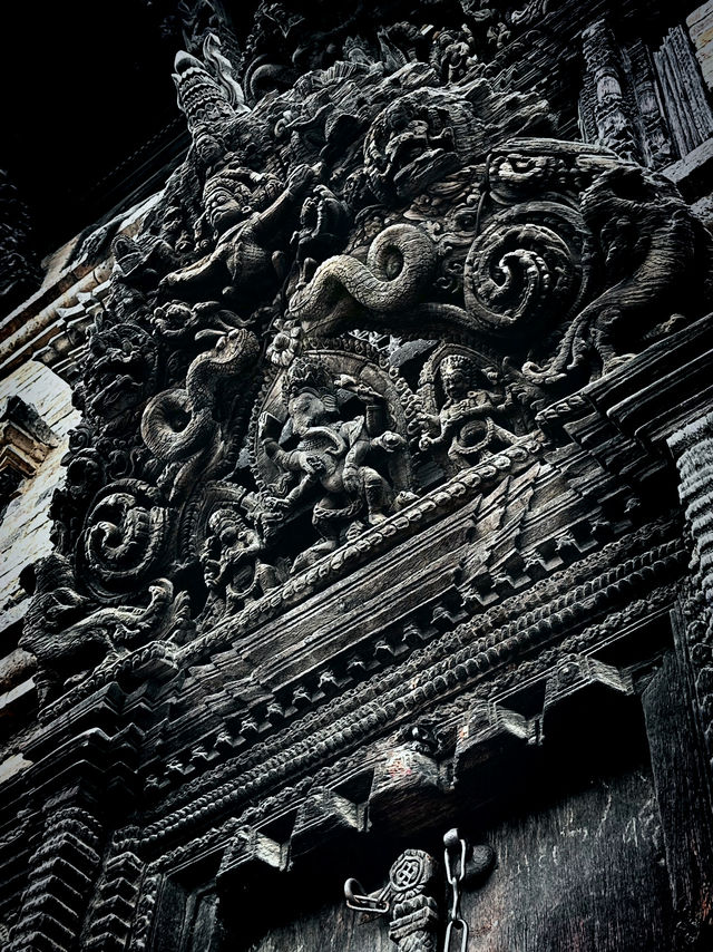 The Aagam Dyo Chhen is an enigmatic and sacrosanct entity situated in the heart of Bhaktapur