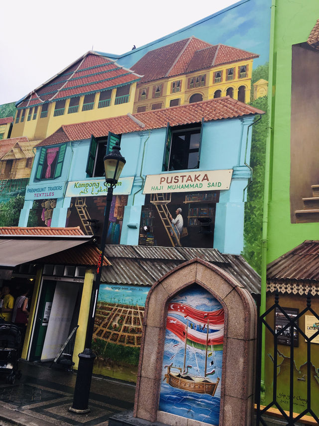 เสน่ห์ย่านKampong Glam ถนนMuscat Street Artต้องไป