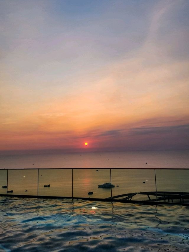 Hillside Sky in Sunset Town: rooftop pool, sea views, and fireworks