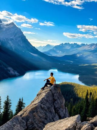 沛托湖 (Peyto Lake) 。