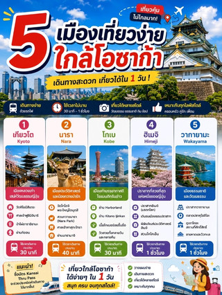 分享大阪附近5個方便遊覽的城市✨️