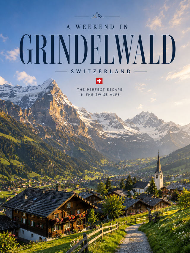 🏔️ A Weekend in Grindelwald 🇨🇭48 ชั่วโมงในหมู่บ้านกลางหุบเขา ที่เหมือนหลุดออกมาจากเทพนิยาย