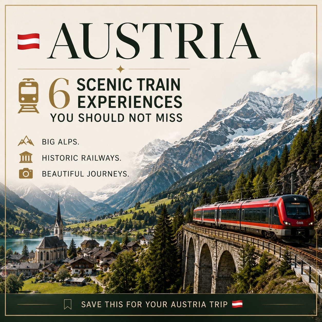 🔥 🇦🇹🚆 AUSTRIA’S 6 SCENIC TRAIN EXPERIENCES