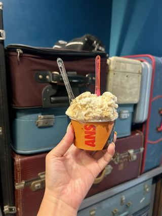 Airport-themed gelato inside Oceanside's Top Gun house