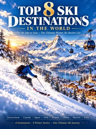 8 ski destinations. 8 completely different winter stories. ⛷️❄️🏔️