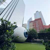 Giant Eyeball in Downtown Dallas