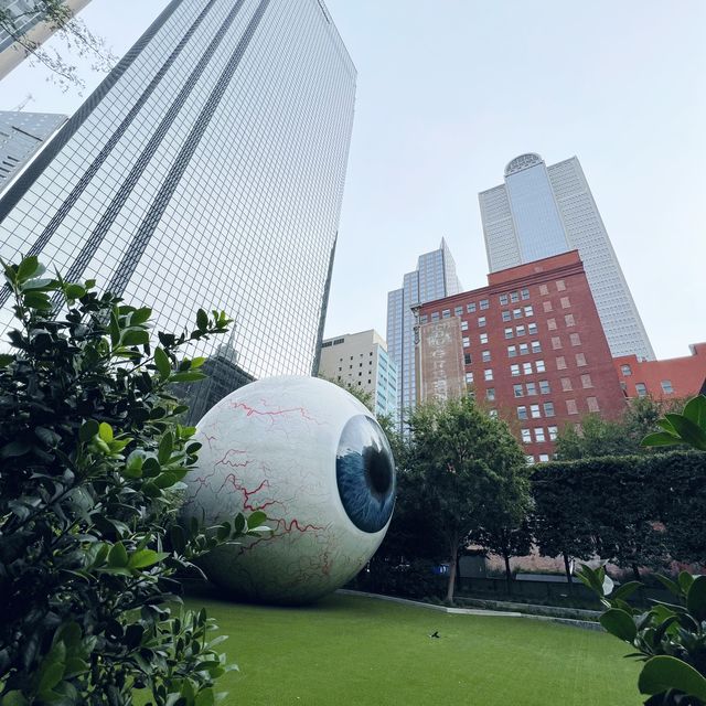 Giant Eyeball in Downtown Dallas